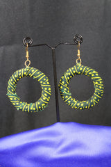 Gorgeous Green African Hoops - Continent Clothing 