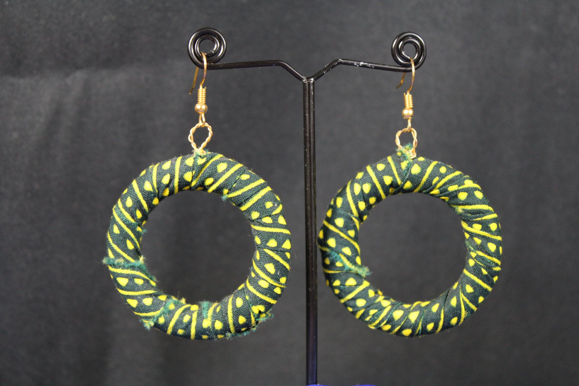 Gorgeous Green African Hoops - Continent Clothing