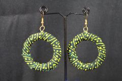 Gorgeous Green African Hoops - Continent Clothing