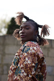 African Bomber Jacket in Brown Gold Ankara- Festival Clothing - Continent Clothing