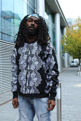 African Bomber Jacket In Jet Black - Continent Clothing