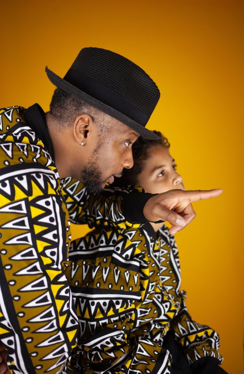 African Bomber Jacket In Mud Cloth - Continent Clothing