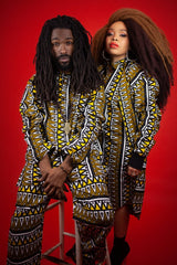 African Bomber Jacket In Mud Cloth - Continent Clothing