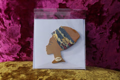 African Card Card Made with Recycled Wood and Eco Friendly Paper - Continent Clothing