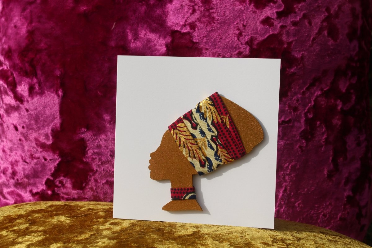 African Card Card Made with Recycled Wood and Eco Friendly Paper - Continent Clothing 