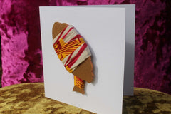 African Card Card Made with Recycled Wood and Eco Friendly Paper - Continent Clothing