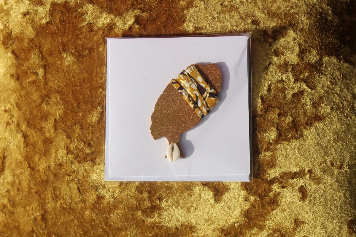 African Card Card Made with Recycled Wood and Eco Friendly Paper - Continent Clothing