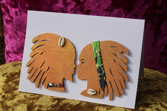 African Card Card Made with Recycled Wood and Eco Friendly Paper - Continent Clothing