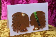 African Card Card Made with Recycled Wood and Eco Friendly Paper - Continent Clothing