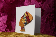 African Card Card Made with Recycled Wood and Eco Friendly Paper - Continent Clothing