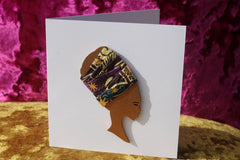 African Card Card Made with Recycled Wood and Eco Friendly Paper - Continent Clothing 