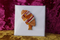 African Card Card Made with Recycled Wood and Eco Friendly Paper - Continent Clothing