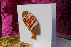 African Card Card Made with Recycled Wood and Eco Friendly Paper - Continent Clothing