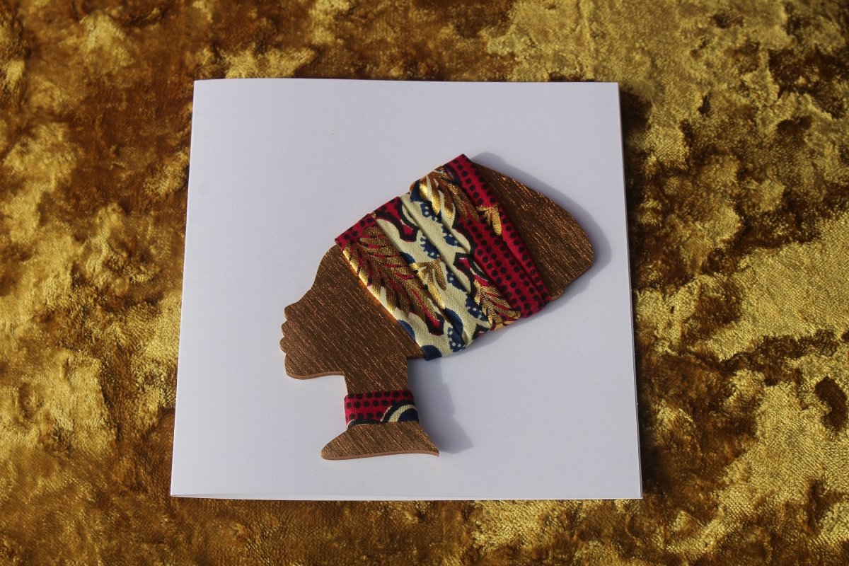 African Card Card Made with Recycled Wood and Eco Friendly Paper - Continent Clothing