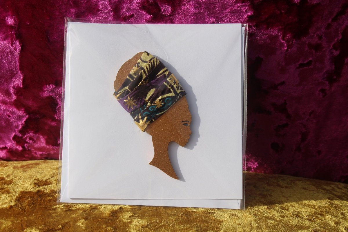 African Card Card Made with Recycled Wood and Eco Friendly Paper - Continent Clothing 