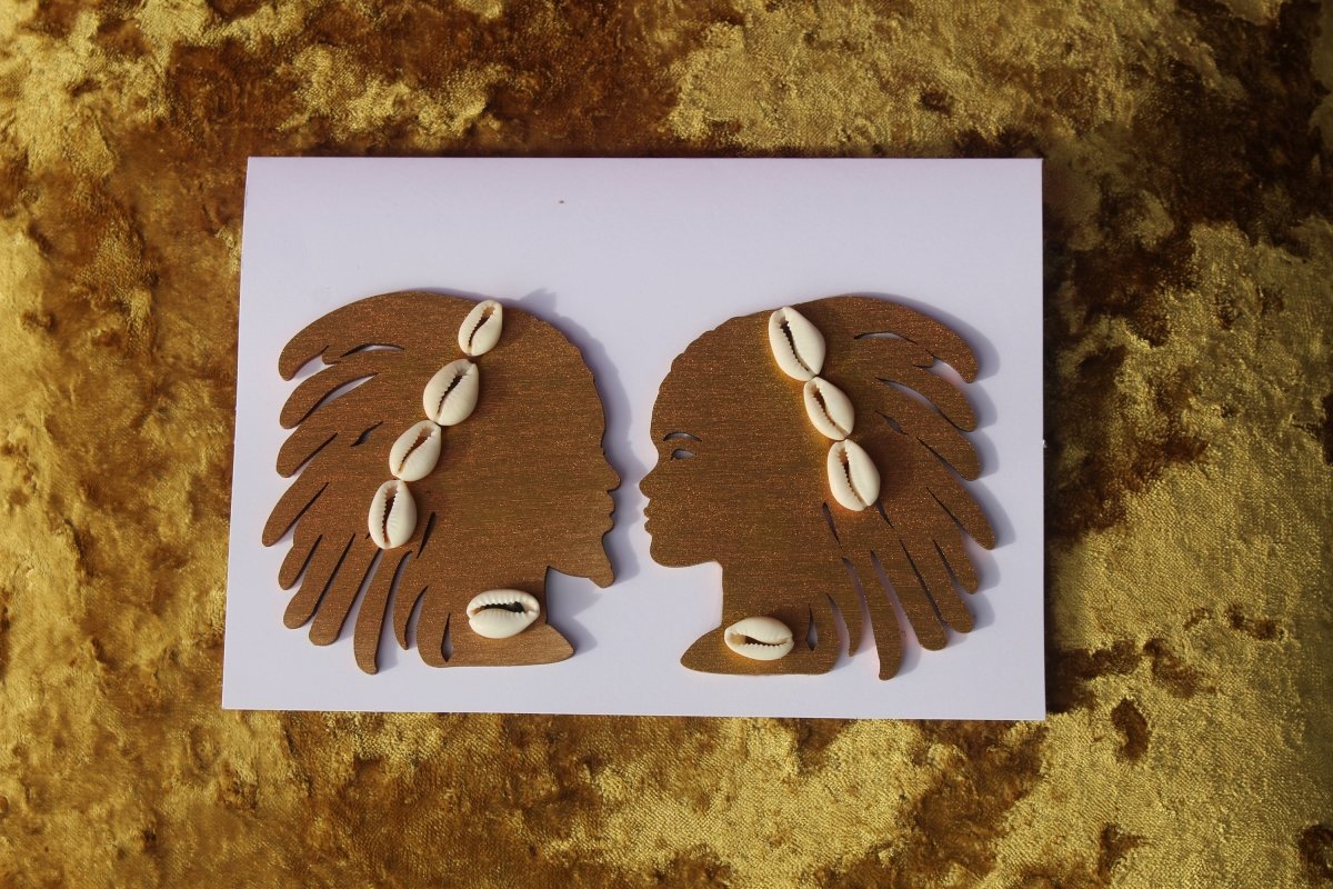 African Card Card Made with Recycled Wood and Eco Friendly Paper - Continent Clothing