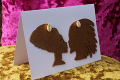 African Card Card Made with Recycled Wood and Eco Friendly Paper - Continent Clothing