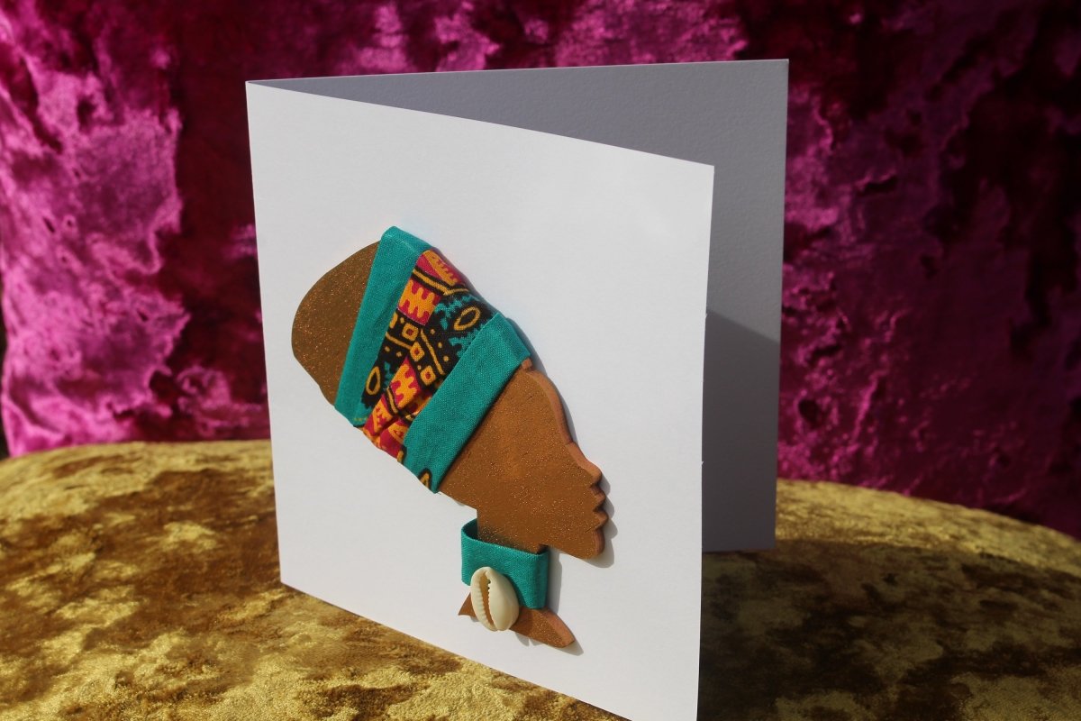 African Card Card Made with Recycled Wood and Eco Friendly Paper - Continent Clothing