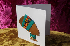 African Card Card Made with Recycled Wood and Eco Friendly Paper - Continent Clothing 