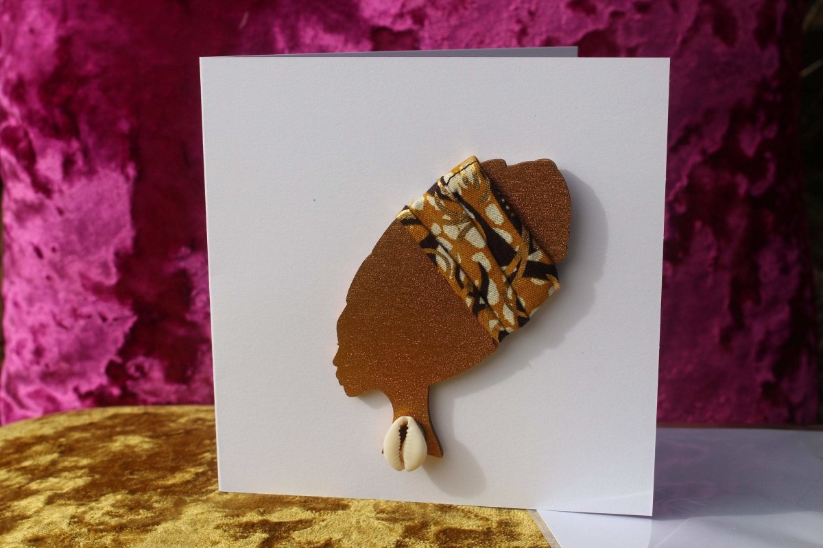 African Card Card Made with Recycled Wood and Eco Friendly Paper - Continent Clothing