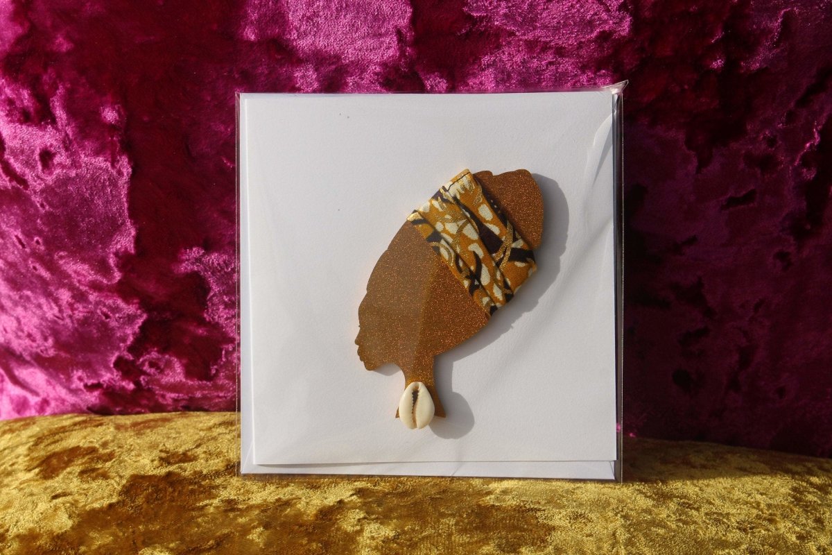 African Card Card Made with Recycled Wood and Eco Friendly Paper - Continent Clothing