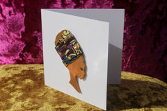 African Card Card Made with Recycled Wood and Eco Friendly Paper - Continent Clothing 