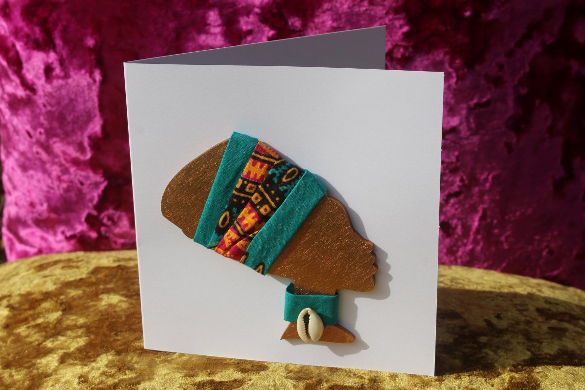 African Card Card Made with Recycled Wood and Eco Friendly Paper - Continent Clothing 