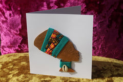 African Card Card Made with Recycled Wood and Eco Friendly Paper - Continent Clothing