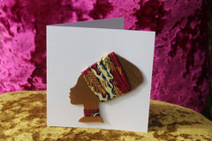 African Card Card Made with Recycled Wood and Eco Friendly Paper - Continent Clothing 