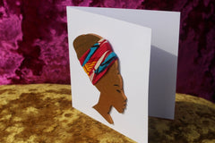 African Card Card Made with Recycled Wood and Eco Friendly Paper - Continent Clothing