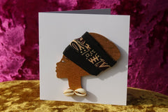 African Card Card Made with Recycled Wood and Eco Friendly Paper - Continent Clothing