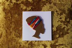 African Card Card Made with Recycled Wood and Eco Friendly Paper - Continent Clothing