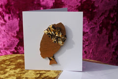 African Card Card Made with Recycled Wood and Eco Friendly Paper - Continent Clothing