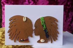 African Card Card Made with Recycled Wood and Eco Friendly Paper - Continent Clothing
