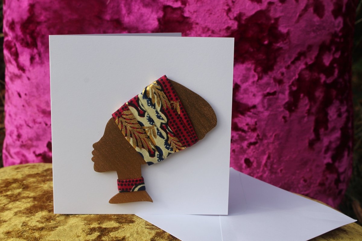 African Card Card Made with Recycled Wood and Eco Friendly Paper - Continent Clothing 