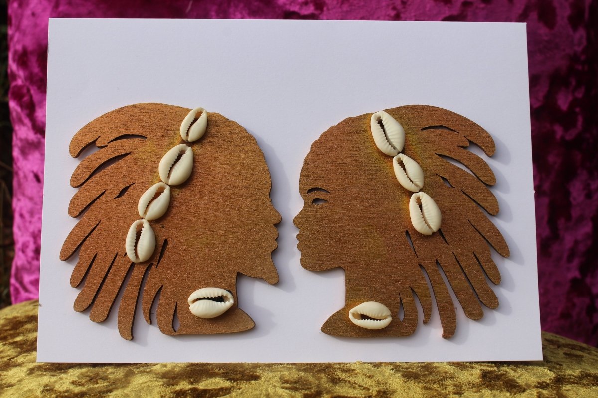 African Card Card Made with Recycled Wood and Eco Friendly Paper - Continent Clothing