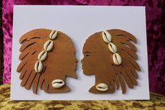 African Card Card Made with Recycled Wood and Eco Friendly Paper - Continent Clothing
