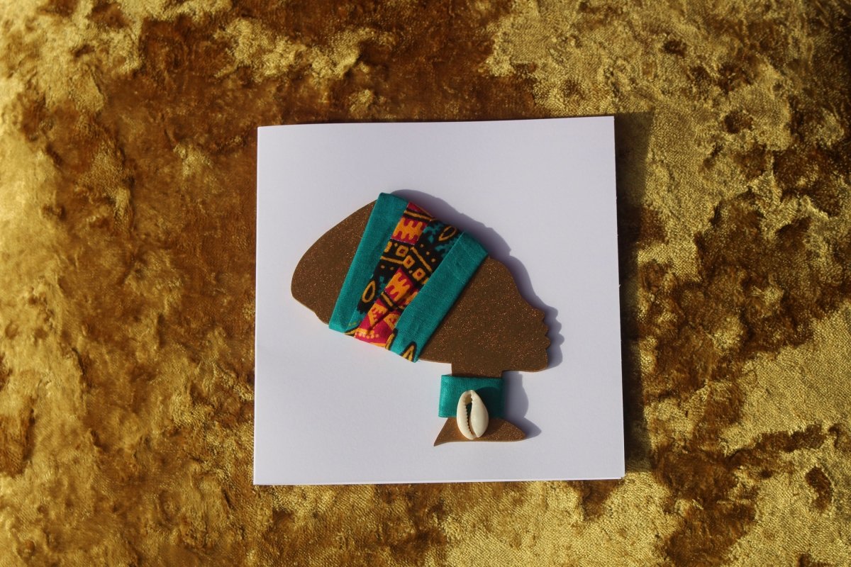 African Card Card Made with Recycled Wood and Eco Friendly Paper - Continent Clothing