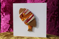 African Card Card Made with Recycled Wood and Eco Friendly Paper - Continent Clothing