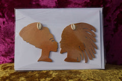 African Card Card Made with Recycled Wood and Eco Friendly Paper - Continent Clothing