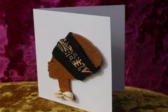 African Card Card Made with Recycled Wood and Eco Friendly Paper - Continent Clothing