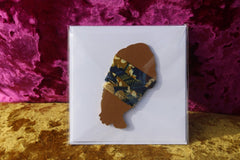 African Card Card Made with Recycled Wood and Eco Friendly Paper - Continent Clothing