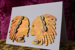 African Card Card Made with Recycled Wood and Eco Friendly Paper - Continent Clothing