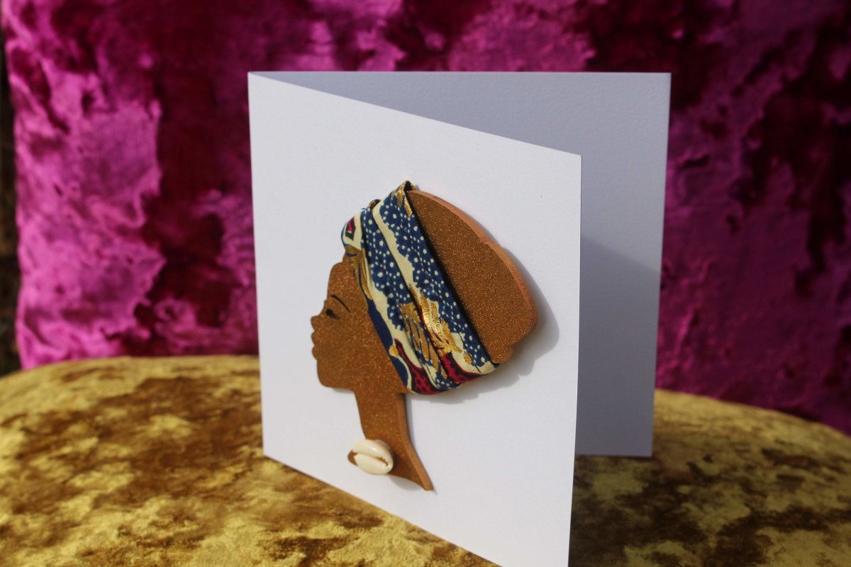 African Card Card Made with Recycled Wood and Eco Friendly Paper - Continent Clothing 