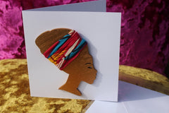 African Card Card Made with Recycled Wood and Eco Friendly Paper - Continent Clothing