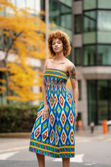 African Dress in Amazing Kente - Continent Clothing