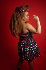 African Dress in Amazing Pink Samakaka - Continent Clothing