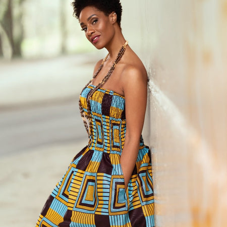 African Dress in Amazing Kente