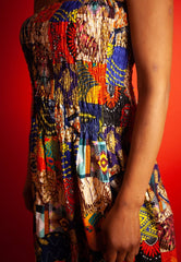 African Dress In Crazy Patchwork - Continent Clothing