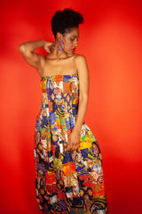 African Dress In Crazy Patchwork - Continent Clothing